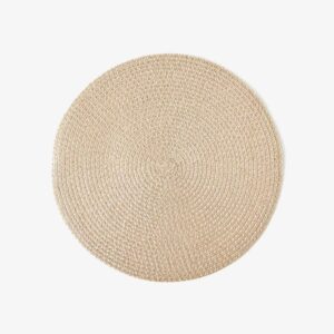 Round Jute Woven Placemat - Natural Table Decor