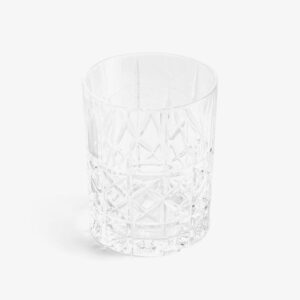 Textured Tumbler Glass - Embossed Rocks Glass